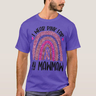 T-shirt Je Porte Le Rose Pour Ma Sensibilisation Au Cancer
