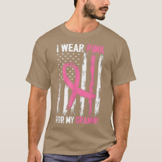 T-shirt Je Porte Le Rose Pour Ma Sensibilisation Au Cancer