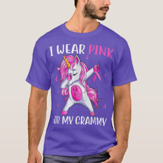 T-shirt Je Porte Le Rose Pour Ma Sensibilisation Au Cancer