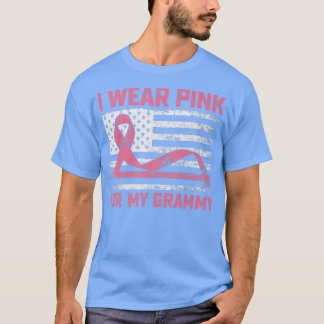 T-shirt Je Porte Le Rose Pour Ma Sensibilisation Au Cancer