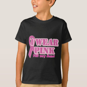 T-shirt Je porte le rose pour ma tante