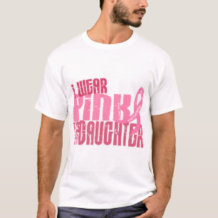 T-shirt Je porte le rose pour mon cancer du sein de la