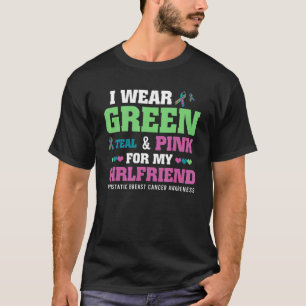 T-shirt Je Porte Le Rose Turquoise Vert Pour Ma Fille Meta