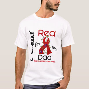 T-shirt Je porte le rouge pour ma maladie cardiaque du