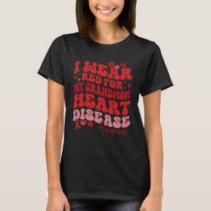 T-shirt Je Porte Le Rouge Pour Ma Maladie Cardiaque Grand-