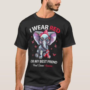 T-shirt Je Porte Le Rouge Pour Mon Meilleur Ami, Chercheur