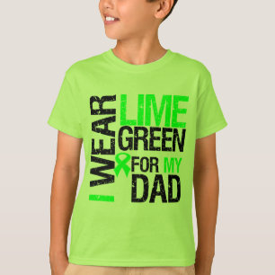 T-shirt Je porte le ruban de vert de chaux pour mon