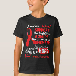 T-shirt Je Porte Le Soutien Rouge Les Combattants Le Cance