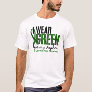 T-shirt Je porte le vert pour ma infirmité motrice