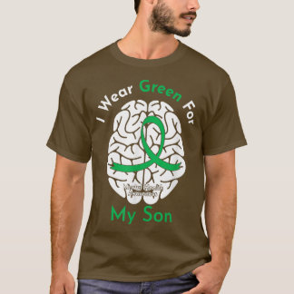 T-shirt Je Porte Le Vert Pour Mon Fils Sensibilisation À L