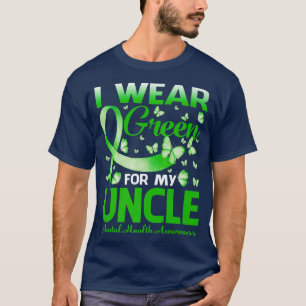 T-shirt Je Porte Le Vert Pour Mon Oncle Sensibilisation À 