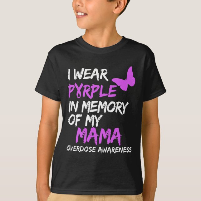 T-shirt Je Porte Le Violet En Mémoire De Mon Adjudicateur  (Devant)