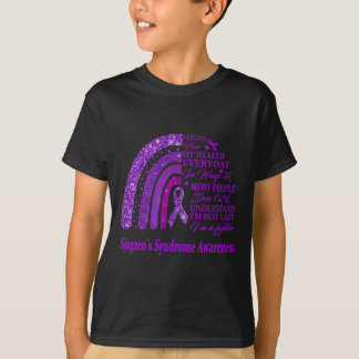 T-shirt Je porte le violet pour la guerre de sensibilisati