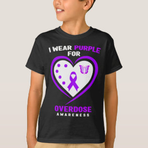 T-shirt Je Porte Le Violet Pour La Sensibilisation À La Su