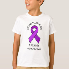 T-shirt Je porte le violet pour la sensibilisation à l'épi