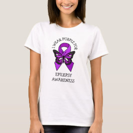 T-shirt Je porte le violet pour la sensibilisation à l'épi