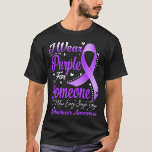 T-shirt Je Porte Le Violet Pour La Sensibilisation De Quel