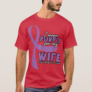 T-shirt Je Porte Le Violet Pour Ma Femme