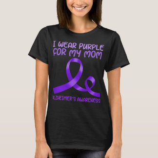 T-shirt Je Porte Le Violet Pour Ma Mère