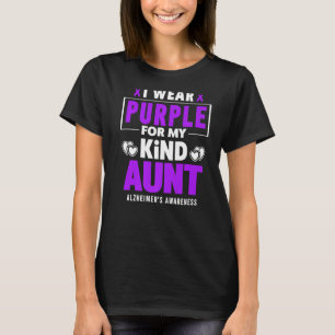 T-shirt Je porte le violet pour ma tante La conscience d'A