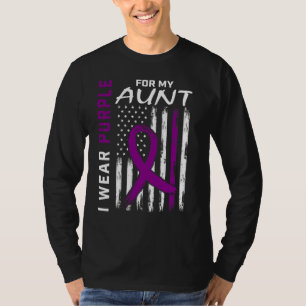 T-shirt Je Porte Le Violet Pour Ma Tante Lupus Sensibilisa