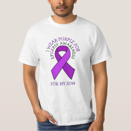 T-shirt Je porte le violet pour mon fils | Sensibilisation