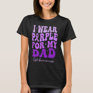 T-shirt Je Porte Le Violet Pour Mon Père La Sensibilisatio