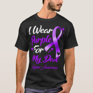 T-shirt Je Porte Le Violet Pour Mon Père Lupus Sensibilisa