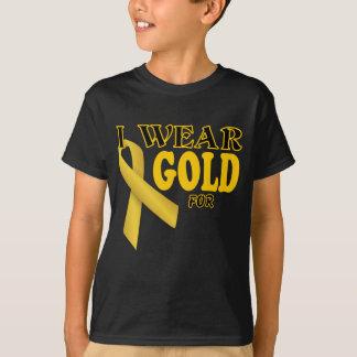 T-shirt Je porte l'or pour le modèle