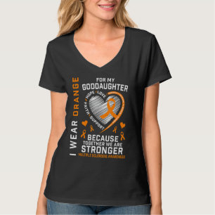 T-shirt Je Porte L'Orange Pour Godgirl Sclérose Multiple A