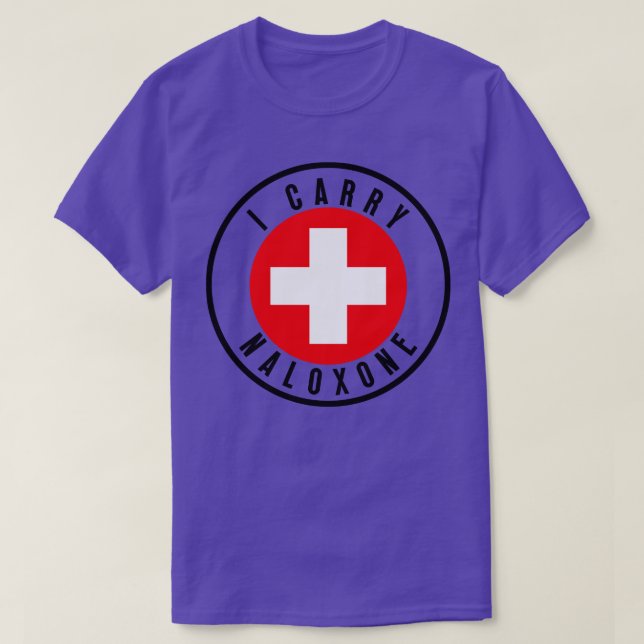 T-shirt Je porte Naloxone 4 (Design devant)