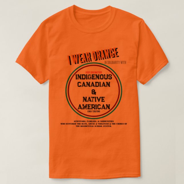 T-shirt Je Porte Orange (Design devant)