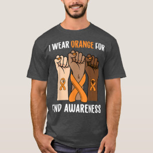 T-shirt Je Porte Orange Pour La Sensibilisation Au FND