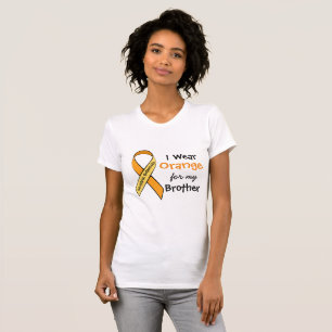 T-shirt Je porte Orange pour ma chemise de sensibilisation