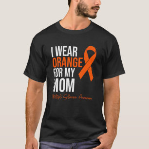 T-shirt Je Porte Orange Pour Ma Mère MS Warrier Multiple S