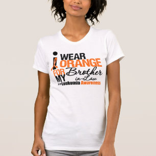 T-shirt Je porte Orange pour mon beau-frère
