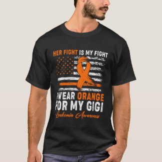 T-shirt Je Porte Orange Pour Mon Mois De Sensibilisation À
