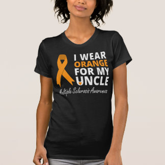 T-shirt Je Porte Orange Pour Mon Oncle T Chemise MS Sensib