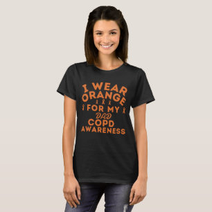 T-shirt Je Porte Orange Pour Mon Papa Personnaliser de sen