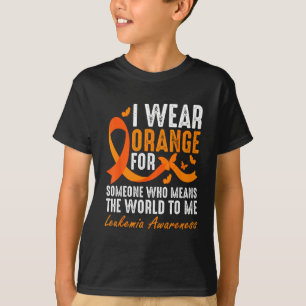 T-shirt Je porte orange pour quelqu'un qui compte énorméme