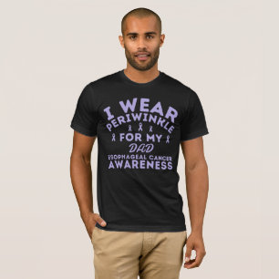 T-shirt Je Porte Périwinkle Pour Le Cancer Esophagien Pers