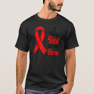 T-shirt Je Porte Red CHD Warrior Maman Maladies cardiaques