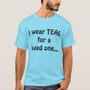 T-shirt Je porte TEAL pour aimé…