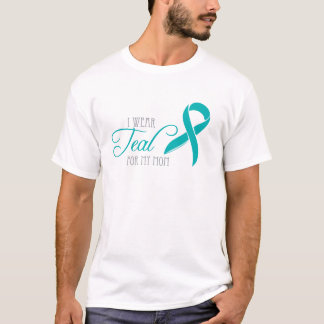 T-shirt Je porte Teal pour ma maman