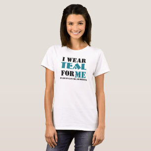 T-shirt Je porte Teal (pour moi)