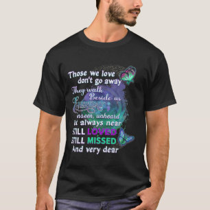 T-shirt Je Porte Turquoise Et Violet Pour Quelqu'Un Qui Me