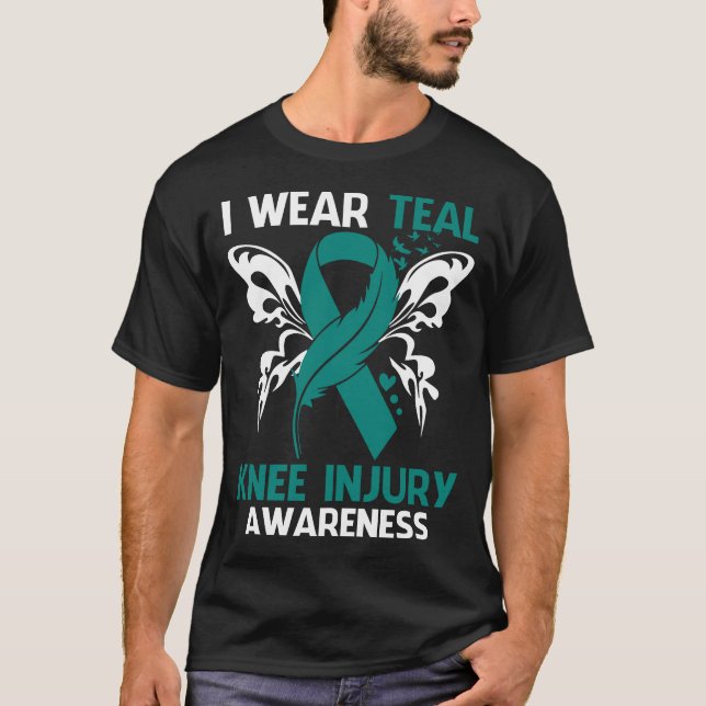 T-shirt Je Porte Turquoise Pour La Sensibilisation Aux BLE (Devant)