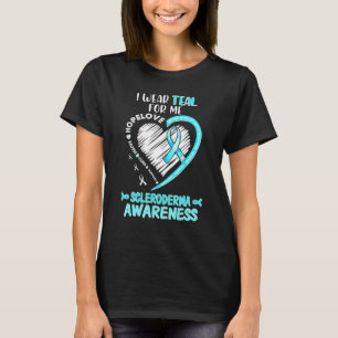 T-shirt Je Porte Turquoise Pour Moi Scleroderma Sensibilis