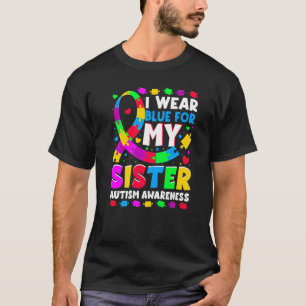 T-shirt Je porte un bleu génial pour la sensibilisation à 