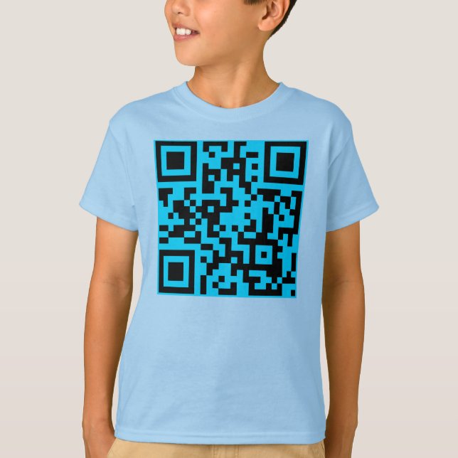 T-shirt Je porte un code QR ! (Devant)